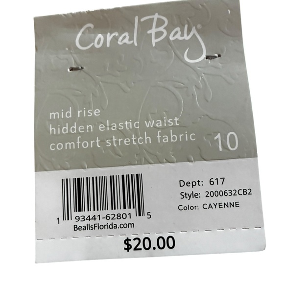 Coral Bay Bright Red Women's Bermuda Shorts - Picture 3 of 4